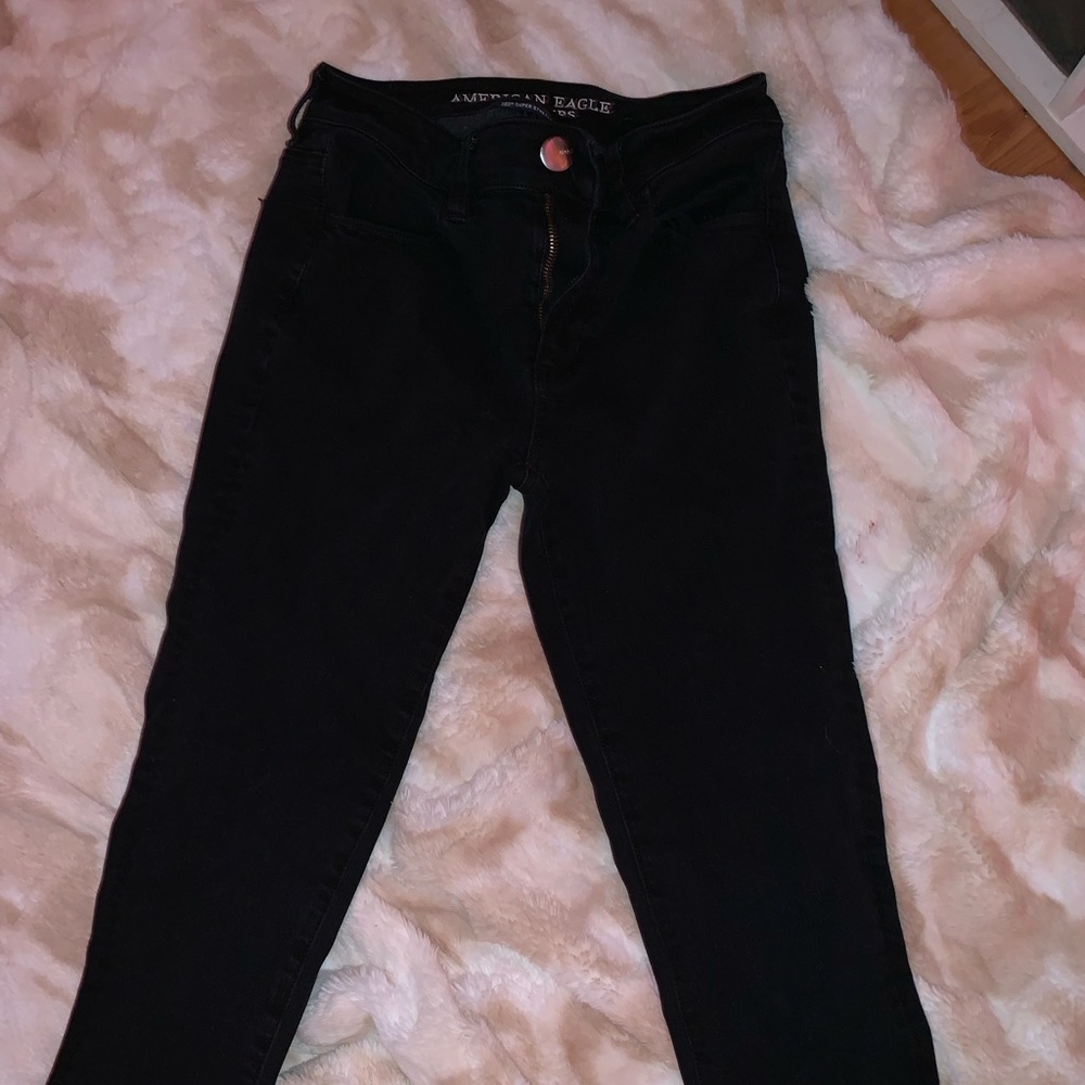 AE skinny black jeans